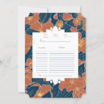 Sweet Mock Orange Flachrezeptkarte