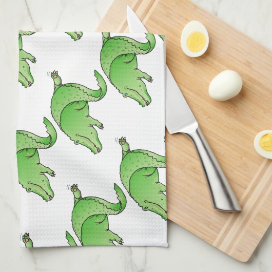 Sweet Modern Alligator Handtuch (Viertel Falte)