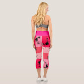 Sweet Modern candy abstract art Capri Leggings (Rückseite)