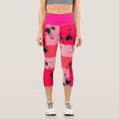 Sweet Modern candy abstract art Capri Leggings (Vorderseite)