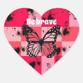 Sweet Modern candy abstract art Herz-Aufkleber