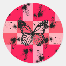 Sweet Modern candy abstract art Runder Aufkleber