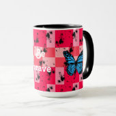 Sweet Modern candy abstract art Tasse (VorderseiteRechts)