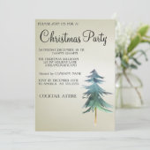 Sweet, modern, Cool, Weihnachtsbaum Einladung (Stehend Vorderseite)