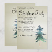 Sweet, modern, Cool, Weihnachtsbaum Einladung (Vorne/Hinten)