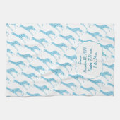 Sweet Modern Giraffe Babydusche Geschenke Geschirrtuch (Horizontal)