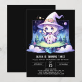 Sweet Modern Wizard Geburtstag Einladung (Vorne/Hinten)