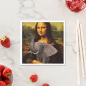 Sweet Mona Lisa Lieben Elephant Serviette (Beispiel)