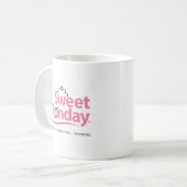 Sweet Monday Logo-Tasse Kaffeetasse (Vorderseite Links)