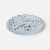 Sweet Monkey Boys Baby Shower 7" Platten Pappteller (Schrägansicht)