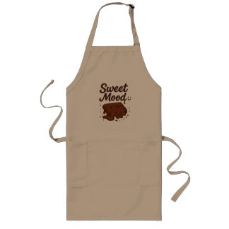 Sweet Mood Chocolate Smile Apron & Cute Happy  Lange Schürze