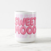 Sweet Mood Pink Bubble Letting Niedliche Ästhetik Kaffeetasse (Mittel)