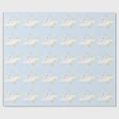 Sweet Moon Baby Dusche Geschenkpapier (Flach)