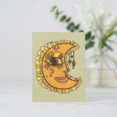 Sweet Moon Delight Postcard Postkarte (Stehend Vorderseite)