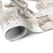 Sweet Moon Dreams Hippo Geschenkpapier (Rolleneckpunkt)