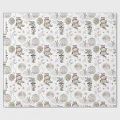 Sweet Moon Dreams Hippo, Toy Bunny, Bunny Geschenkpapier (Flach)