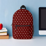 Sweet Mops Hunde Muster Personalisiert Bedruckter Rucksack<br><div class="desc">Dieses lustige Hundesdesign mit einem Monogramm, einem Namen, dem Namen des Tieres oder dem Text Ihrer Wahl zu gestalten, um das perfekte Geschenk für Hundebesitzer und Liebhaber zu schaffen. Suchen Sie eine andere Farbe? Kein Problem! Klicken Sie einfach auf die Schaltfläche "Anpassen" und wählen Sie die Hintergrundfarbe Ihrer Wahl aus....</div>
