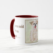 Sweet Morkie Dog Tasse (Vorderseite Links)