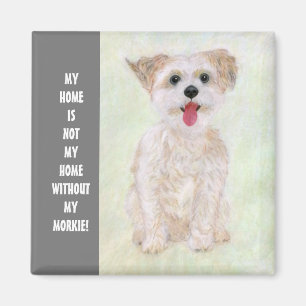Sweet Morkie Zuhause Magnet