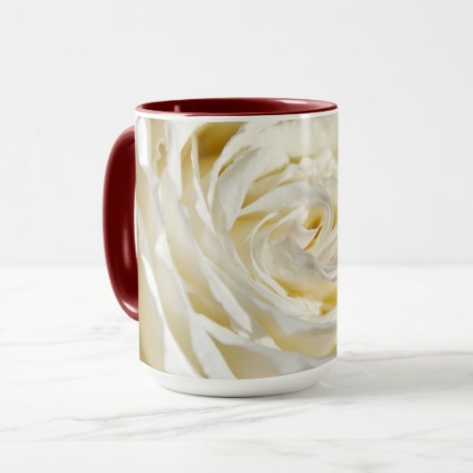 Sweet Mornings Custom Rose Coffee Tasse EditorsWäh (Vorderseite Links)