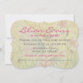 Sweet Mother and Baby Fairy Baby Shows lädt ein Einladung (Rückseite)