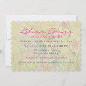 Sweet Mother and Baby Fairy Baby Shows lädt ein Einladung (Rückseite)