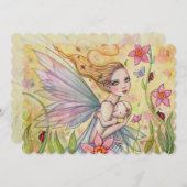 Sweet Mother and Baby Fairy Baby Shows lädt ein Einladung (Vorne/Hinten)