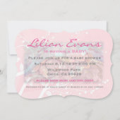 Sweet Mother and Baby Mermaid Baby Showeinladungen Einladung (Rückseite)