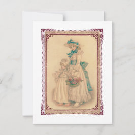 Sweet Mother and Child, Flat Holiday Card Feiertagskarte