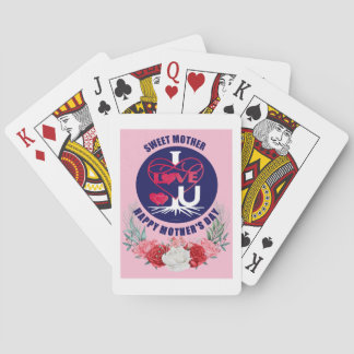 Sweet Mother I Liebe U Happy Mother Day Classic Spielkarten