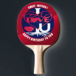 SWEET MOTHER "I LOVE U" BIRTHDAY  TISCHTENNIS SCHLÄGER<br><div class="desc">SWEET MOTHER ! "I LOVE U" HAPPY BIRTHDAY TO YOU Ping Pong Paddle and its balls are the perfect gifts you can present to Mothers whom you know they like Ping Pong Sport. Make sure you order it's balls to make a complete Ping Pong Sport equipment. The design " I...</div>