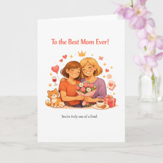 Sweet Mother's Day Card – To the Best Mom Ever Karte