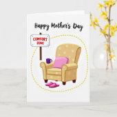 Sweet Mothers Day Comfort Zone Card Karte (Gelbe Blume)