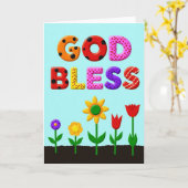 Sweet Mothers Day Polka Dot Card Karte (Gelbe Blume)