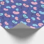 Sweet Mr. and Mrs Balloons Verlobung Gift Seamless Geschenkpapier (Ecke)