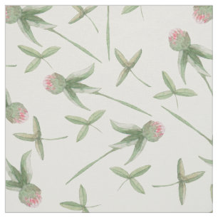 Sweet n Chic Watercolor Pink Cornflower Pflanze Stoff