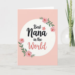Sweet Nanas Florale Rose Karte