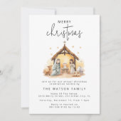 Sweet Nativity Weihnachten Einladung (Vorderseite)