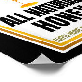 Sweet Natural Honey Condiment Sce Costume Party Ma Poster (Ecke)