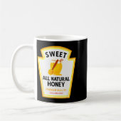 Sweet Natural Honey Funny Condiment Costume Party  Kaffeetasse (Links)