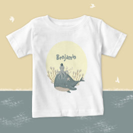 Sweet Nautical Whale Octopus Babydusche Baby T-shirt