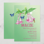 Sweet Nectar Garden Party Einladung (Vorne/Hinten)