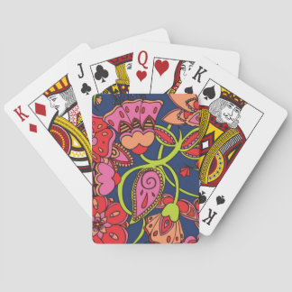 Sweet Neon Floral Spielkarten