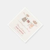 Sweet Neutral Pink Boho Baby Girl Clothes Dusche Serviette (Ecke)