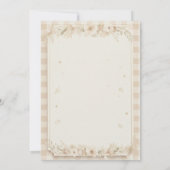 Sweet Neutral Teddy Bear Baby Shower Invite Einladung (Rückseite)