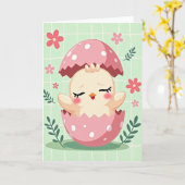 Sweet New Baby Bird Card Karte (Gelbe Blume)
