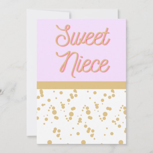 Sweet Niece Birthday Card Einladung (Vorderseite)