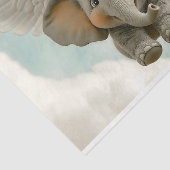 Sweet Niedlich Baby Elephant mit Wings AV4 Decoupa Seidenpapier (Ausschnitt)