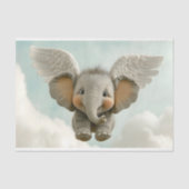 Sweet Niedlich Baby Elephant mit Wings AV4 Decoupa Seidenpapier (Vorderseite)