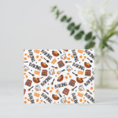 Sweet Niedlich Baking Art Muster I Postkarte (Stehend Vorderseite)